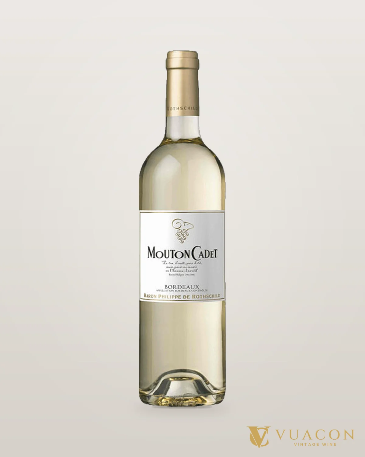Baron Philippe De Rothschild Mouton Cadet Blanc – chai chính hãng tại Vua Cồn
