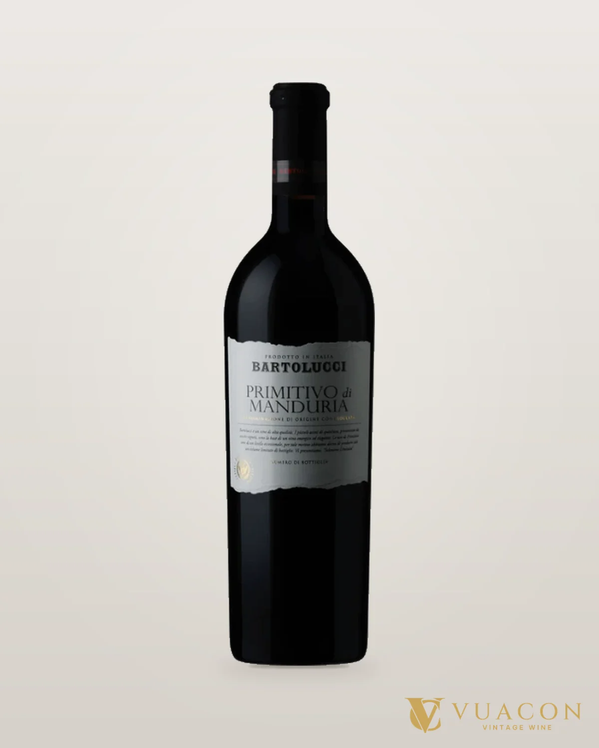 Bartolucci Primitivo Di Manduria – chai chính hãng tại Vua Cồn