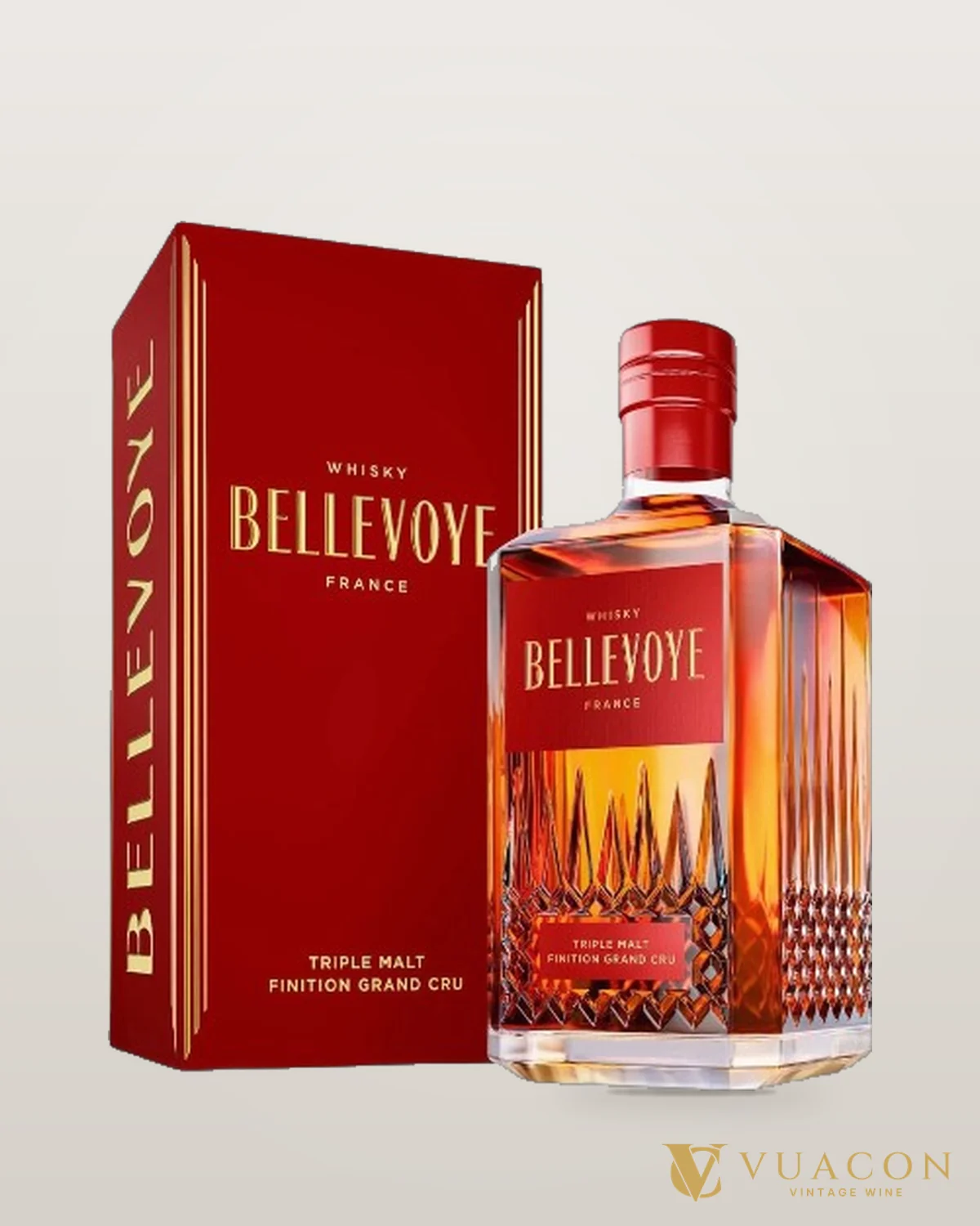 Bellevoye Red Blended Malt Whisky Finition Grand Cru – chai chính hãng tại Vua Cồn