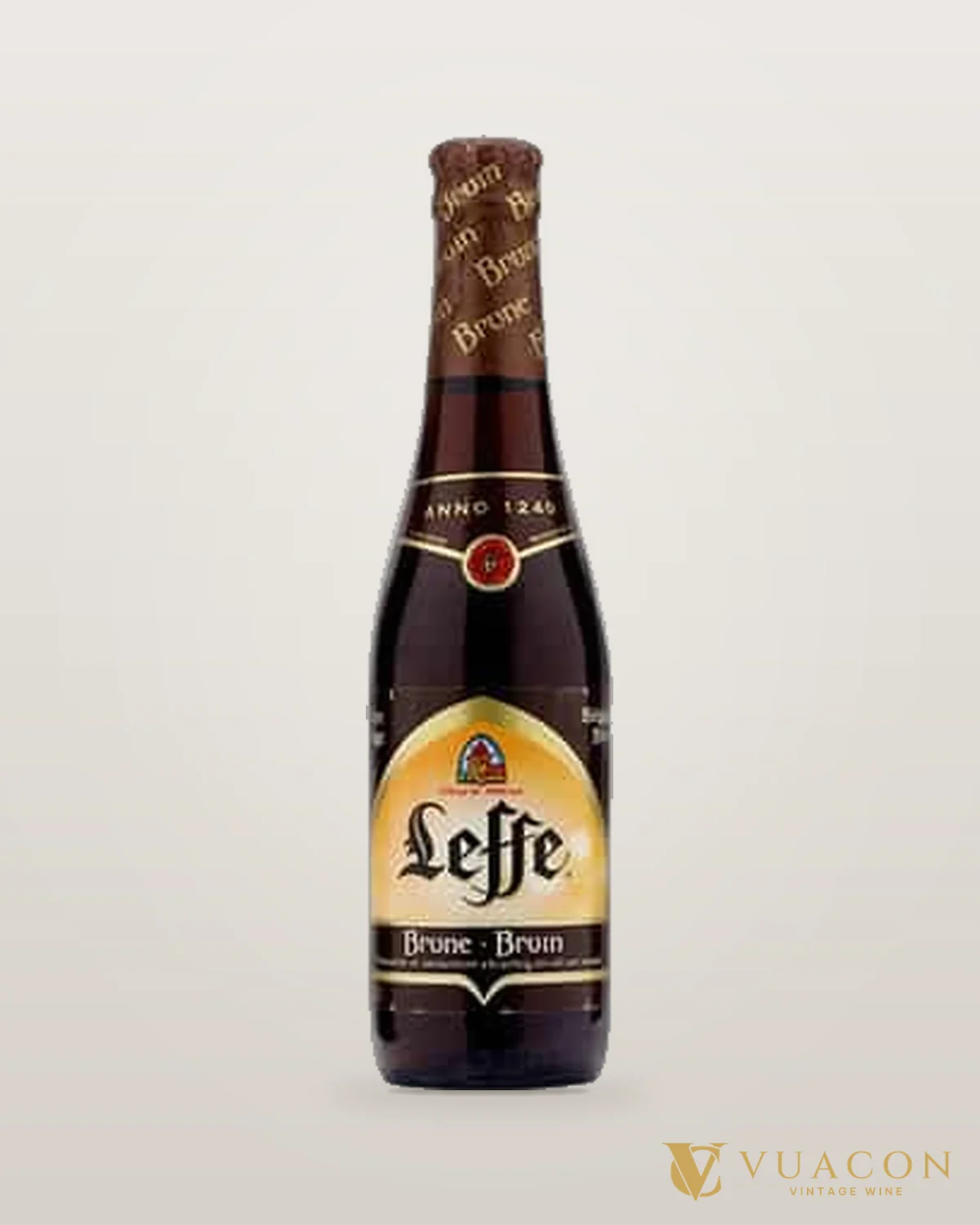 Bỉ Leffe Bruin Màu Đen (chai) – chai chính hãng tại Vua Cồn