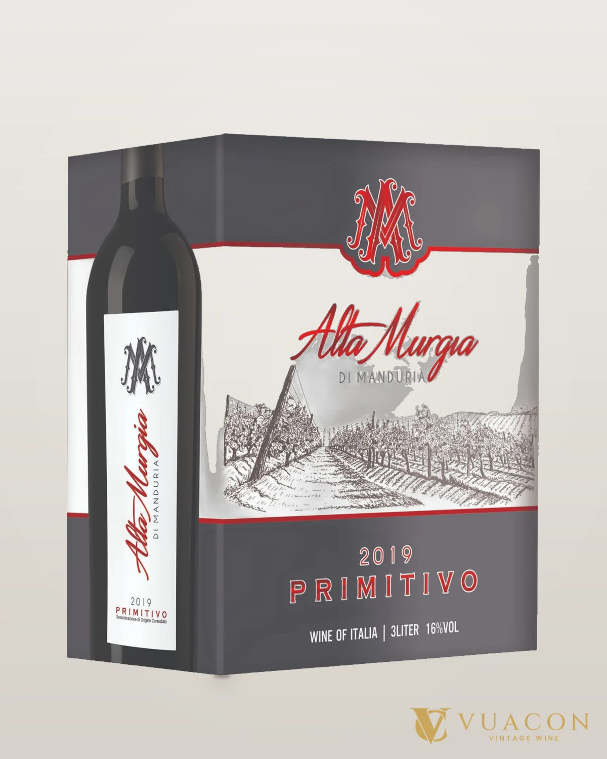 Bịch Alta Murgia Primitivo – chai chính hãng tại Vua Cồn