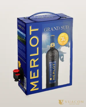 Bịch Grand Sud Merlot – chai chính hãng tại Vua Cồn