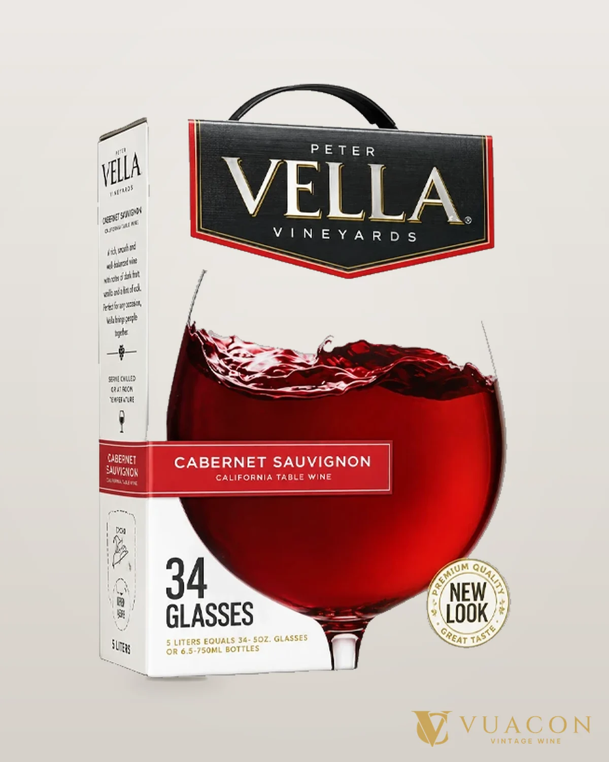 Bịch Peter Vella Cabernet Sauvignon – chai chính hãng tại Vua Cồn