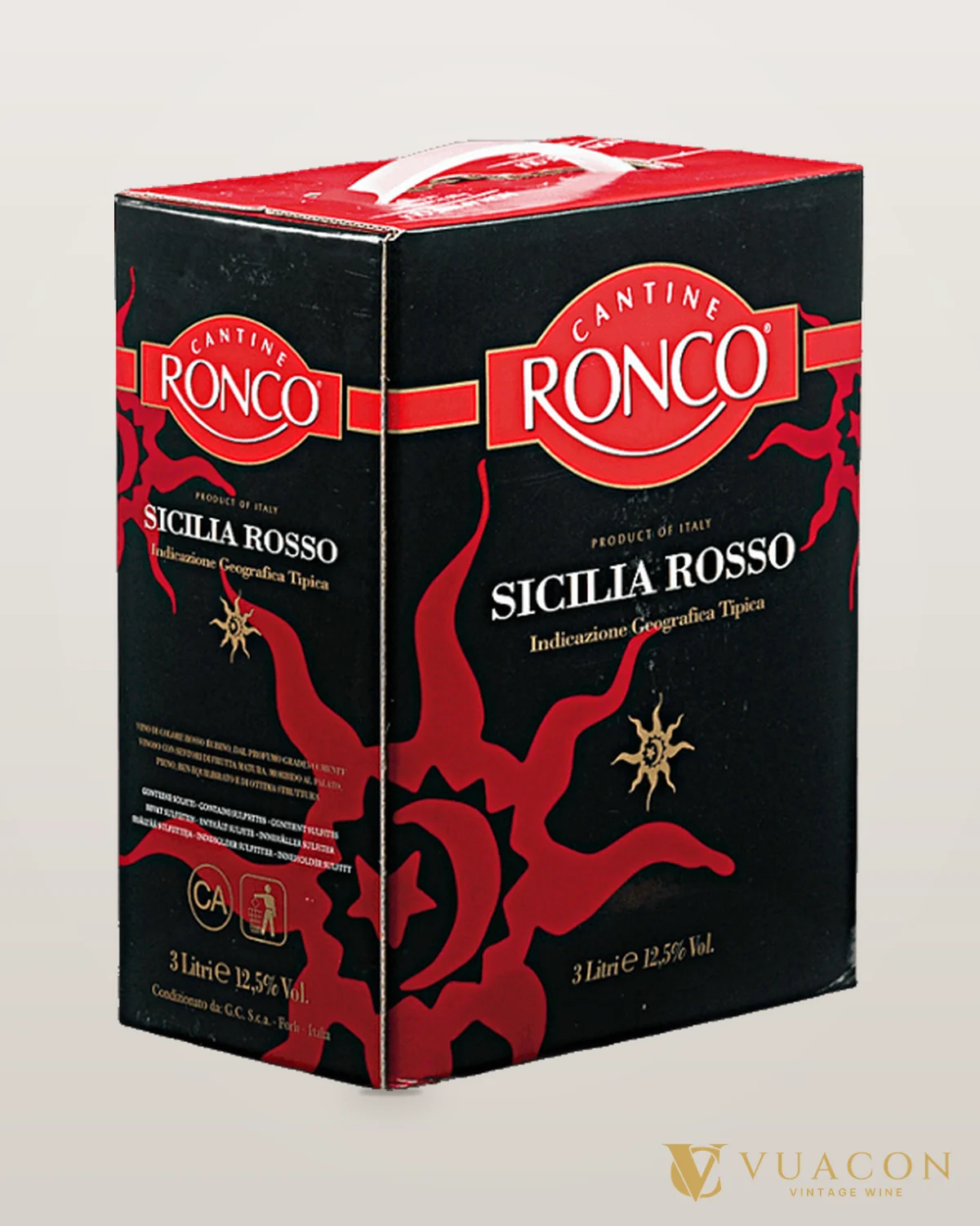 Bịch Ronco Sicilia Rosso – chai chính hãng tại Vua Cồn