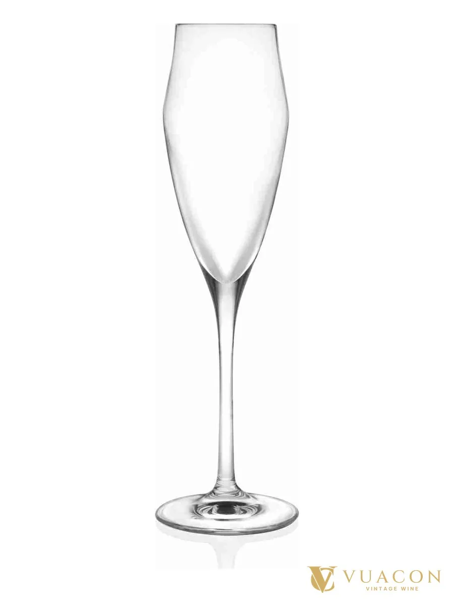 Bộ 6 ly RCR – Ego Flute E18 – ly Champagne, Ý, 180ml