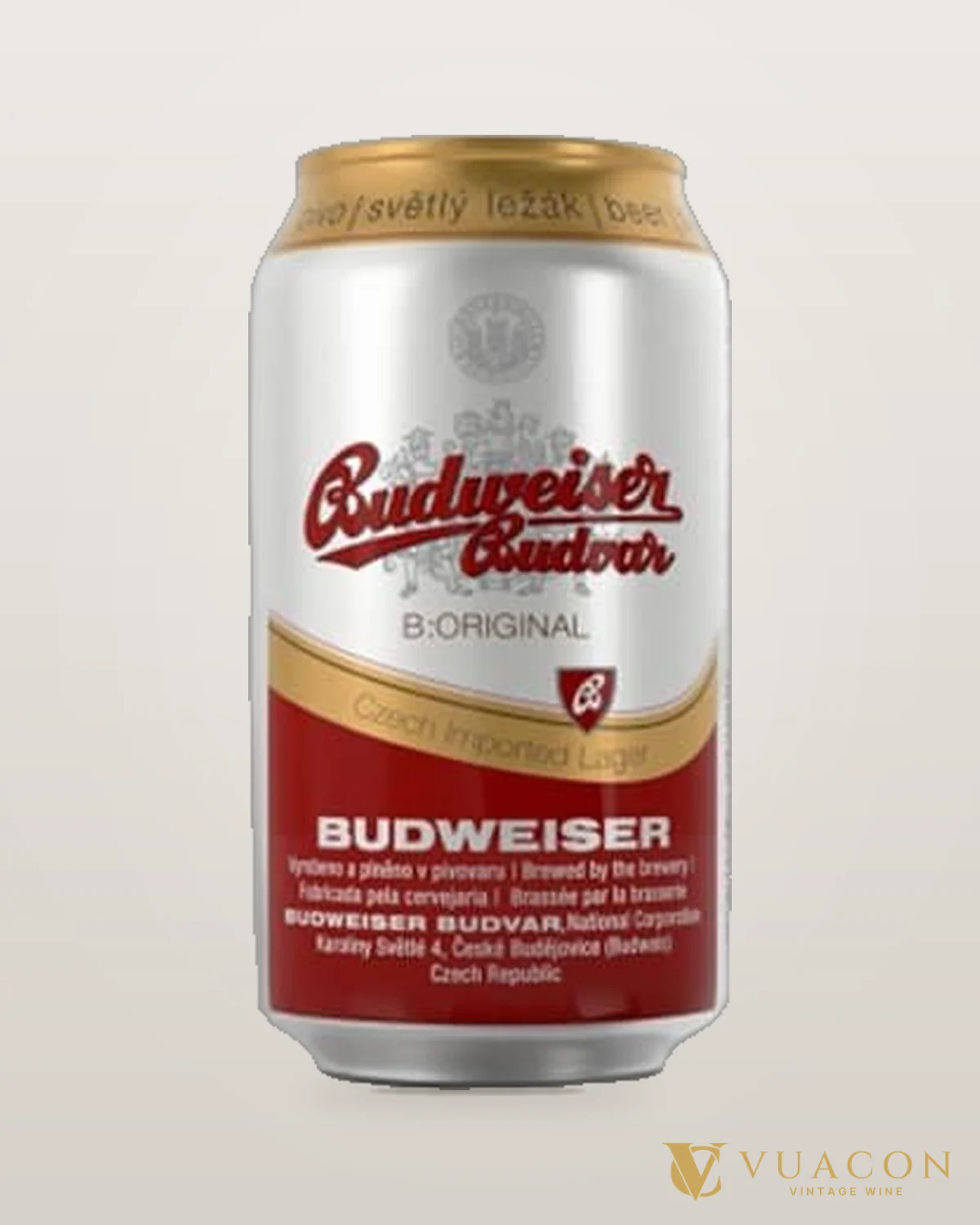 Budweiser Budvar Tiệp lon – chai chính hãng tại Vua Cồn