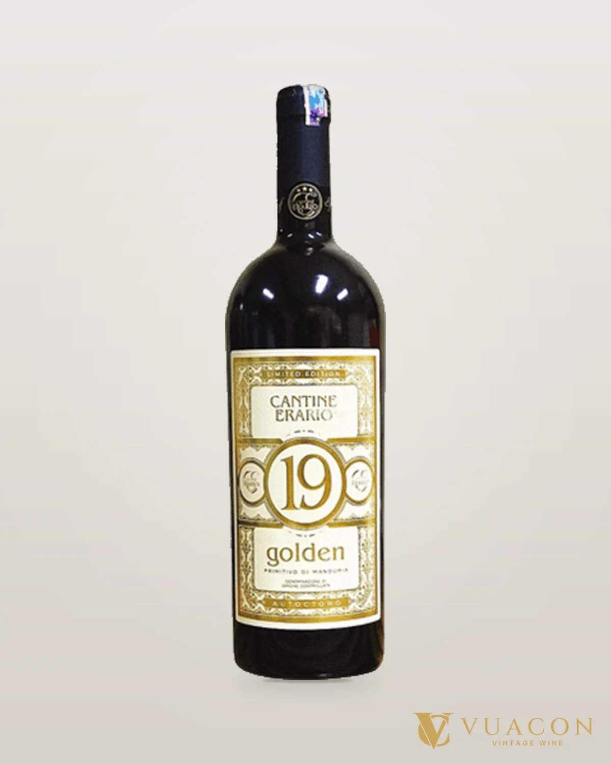 Cantine Erario 19 Golden Primitivo Di Manduria – chai chính hãng tại Vua Cồn