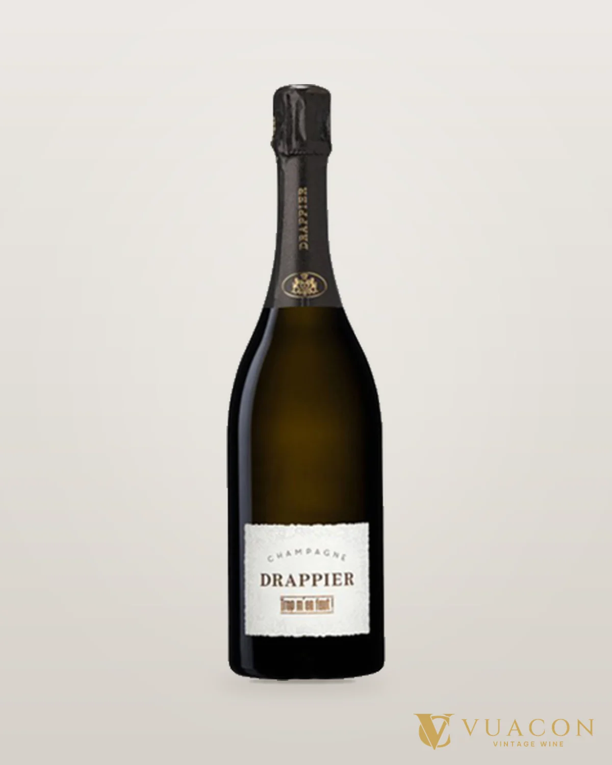 Champagne Drappier Brut Nature Trop M’en Fout – chai chính hãng tại Vua Cồn