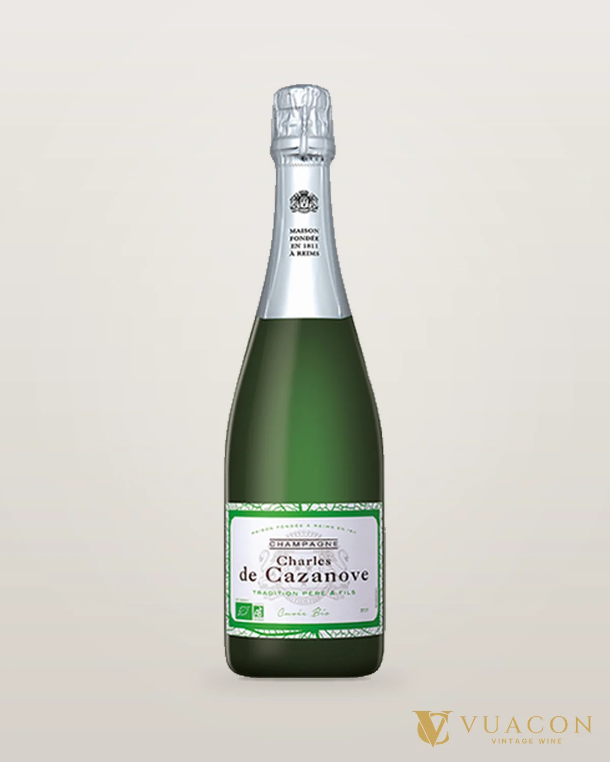 Charles de Cazanove Cuvée Bio Limited Edition – chai chính hãng tại Vua Cồn