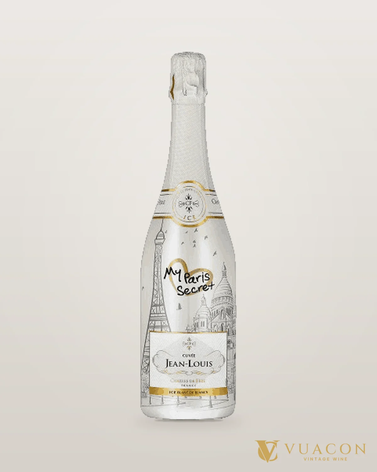 Charles de Fère Cuvée Jean Louis ICE My Paris Secret Blanc de Blancs – chai chính hãng tại Vua Cồn