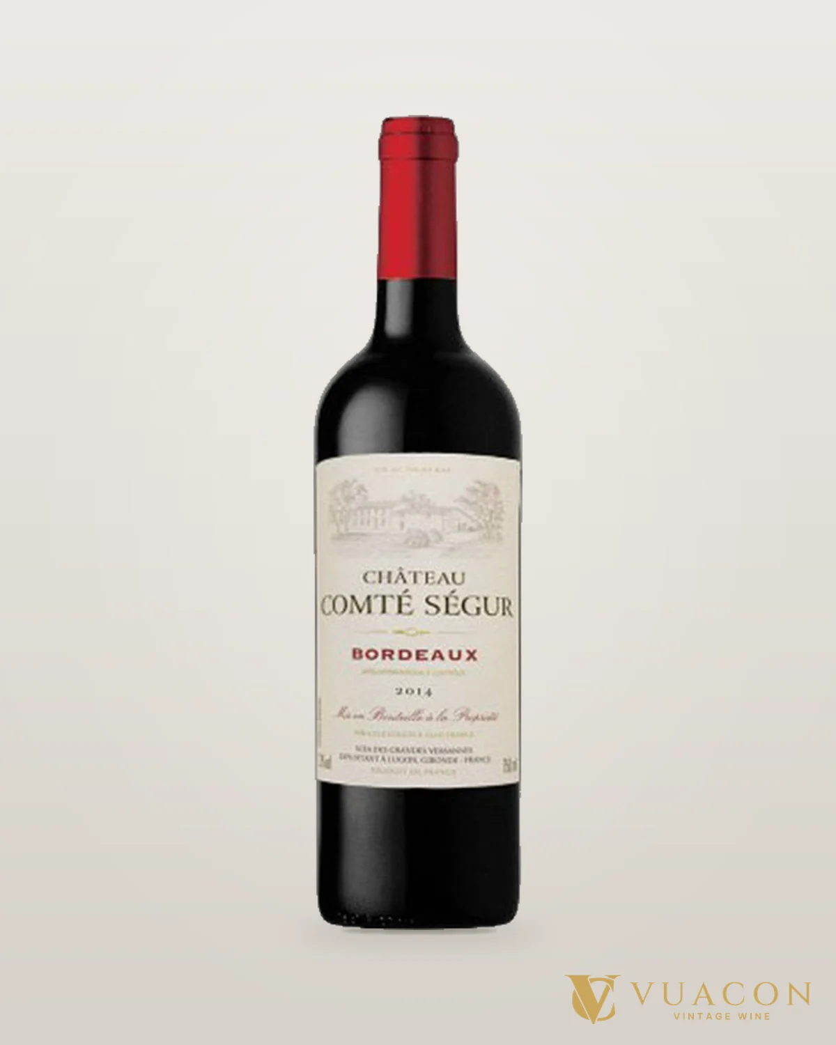 Chateau Comté Sesgur Bordeaux AOC – chai chính hãng tại Vua Cồn
