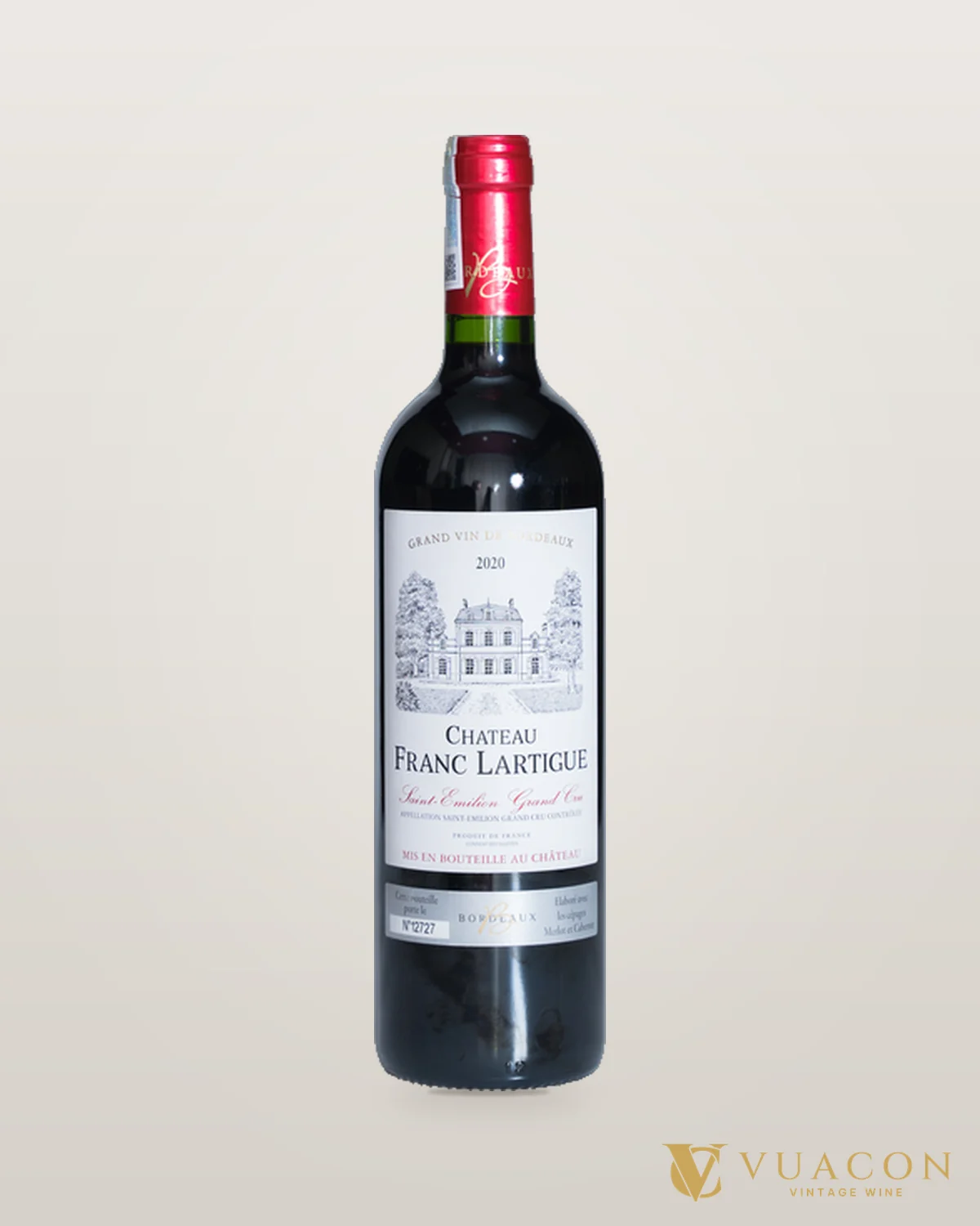 Château Franc Lartigue Grand Vin de Bordeaux Saint-Émilion Grand Cru – chai chính hãng tại Vua Cồn