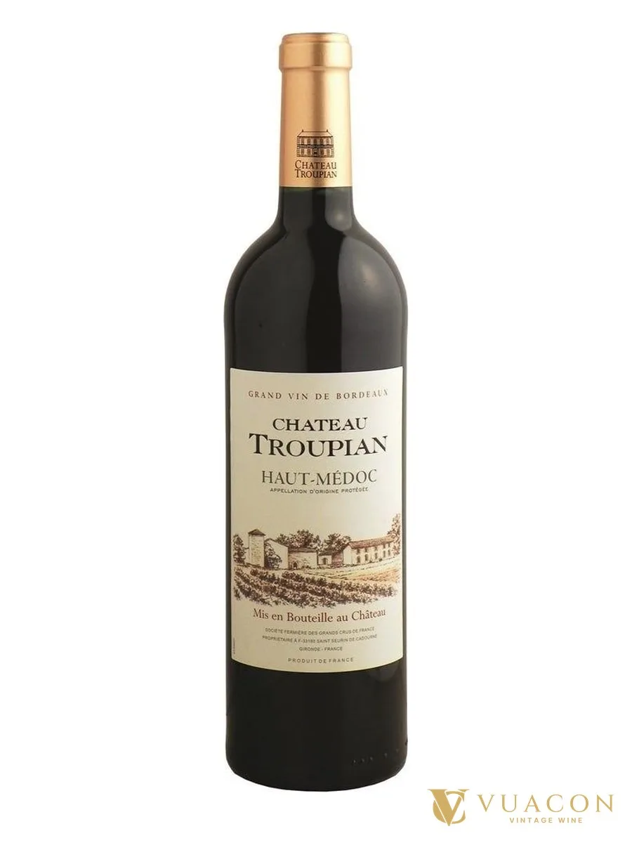 Chateau Troupian Haut-Médoc – Bordeaux, Pháp, 750ml
