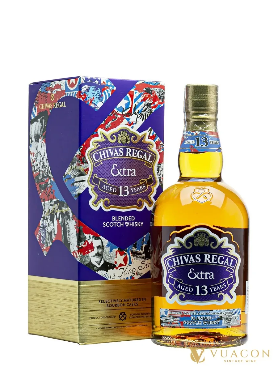 Chivas Extra 13 năm Bourbon Cask – blended Scotch, Scotland, 700ml
