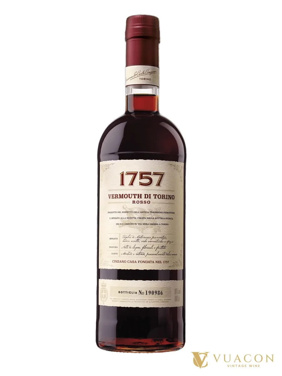 Cinzano 1757 Vermouth di Torino Rosso 1L – vermouth / Aperitif, Piedmont, Ý