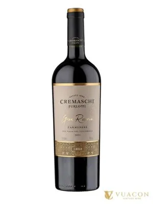 Cremaschi Furlotti Single Vineyard Carmenere – loncomilla (D.O. Valle del Loncomilla, tiểu vùng của Maule), Chile, 750ml