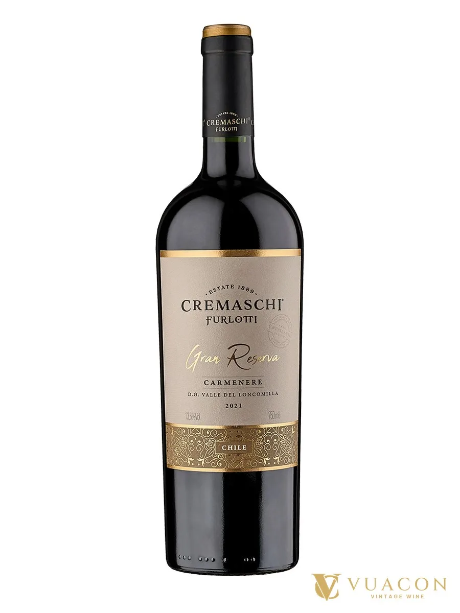 Cremaschi Furlotti Single Vineyard Carmenere – loncomilla (D.O. Valle del Loncomilla, tiểu vùng của Maule), Chile, 750ml