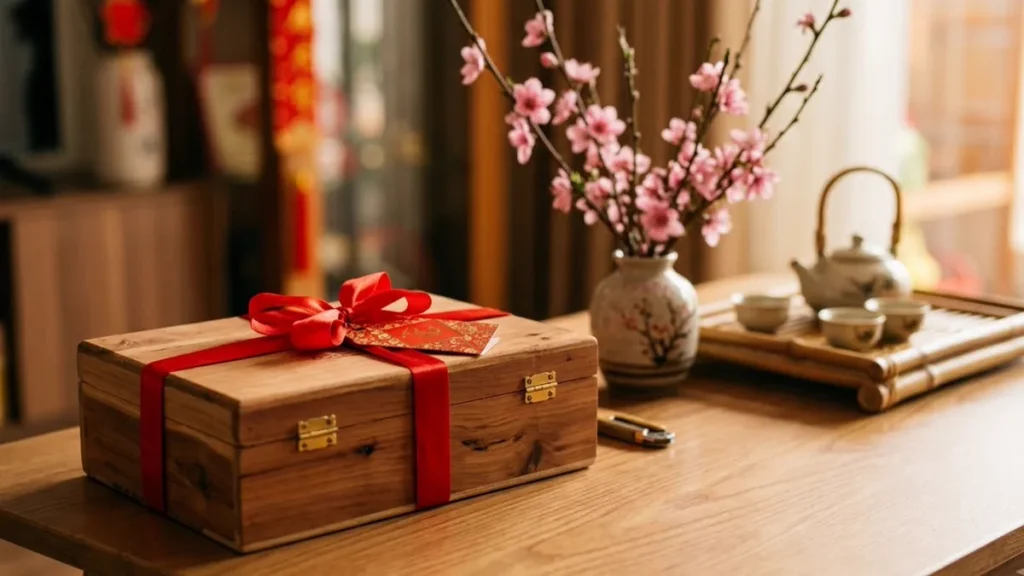 Hộp xì gà được biếu dịp Tết còn nguyên nơ