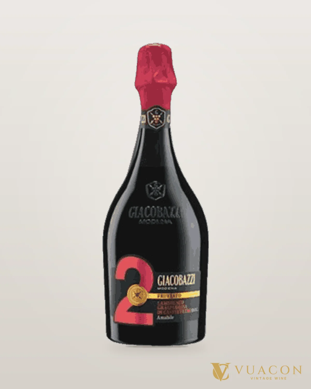 Giacobazzi 2 Fruttato Lambrusco Amabile – chai chính hãng tại Vua Cồn