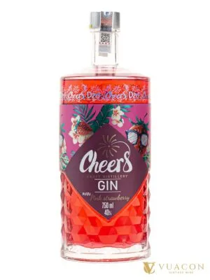 Gin Cheers Pink Strawberry – gin Việt Nam, Việt Nam, 750ml
