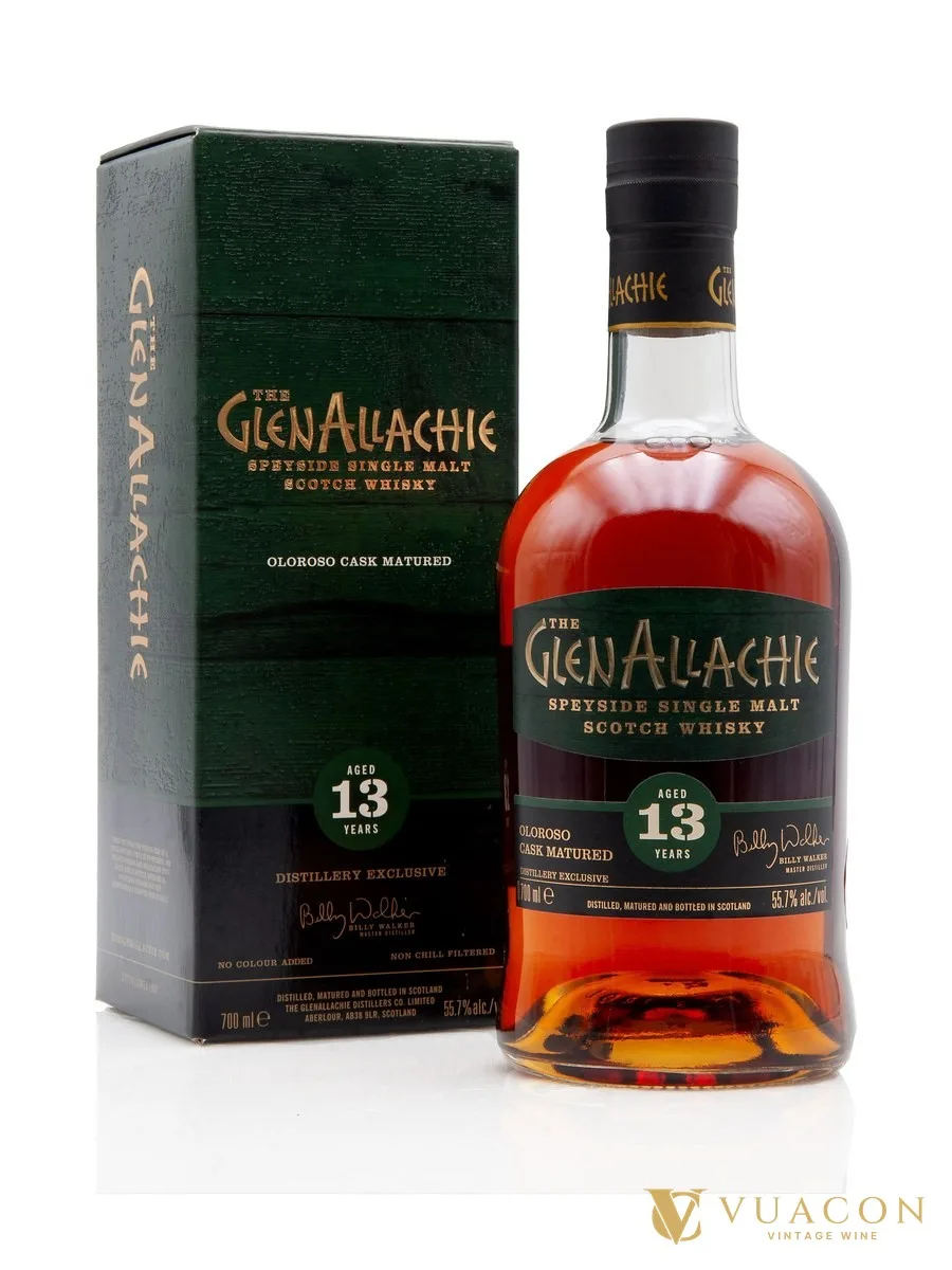 GlenAllachie 13 năm – Oloroso Cask Matured – cask Strength, Speyside, Scotland, 700ml