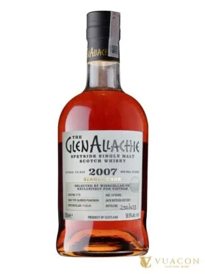GlenAllachie 2007 Cask No.7170 – cask Strength, Speyside, Scotland, 700ml