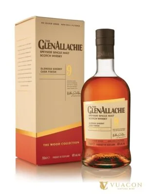 GlenAllachie 9 năm – Oloroso Sherry Cask Finish – single Malt Scotch, Speyside, Scotland, 700ml