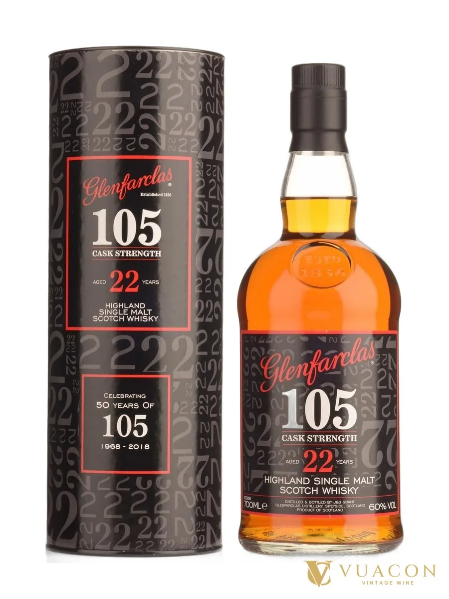 Glenfarclas 105 Cask Strength – 22 năm – Speyside, Scotland, 700ml
