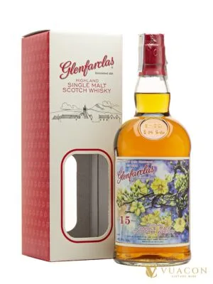 Glenfarclas 15 năm – Hoa Mai – single Malt Scotch, Speyside, Scotland, 700ml