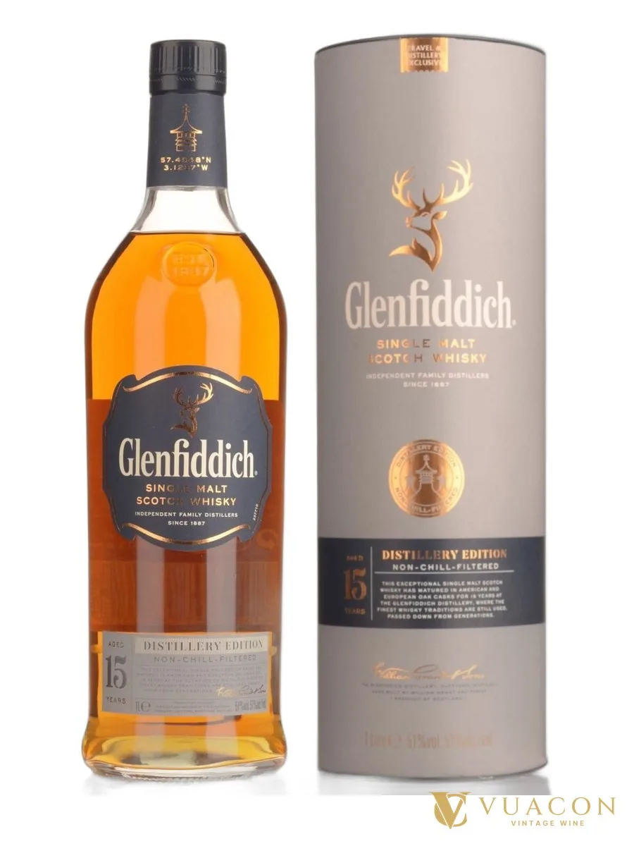 Glenfiddich 15 năm Distillery Edition 1L – single Malt Scotch, Speyside, Scotland