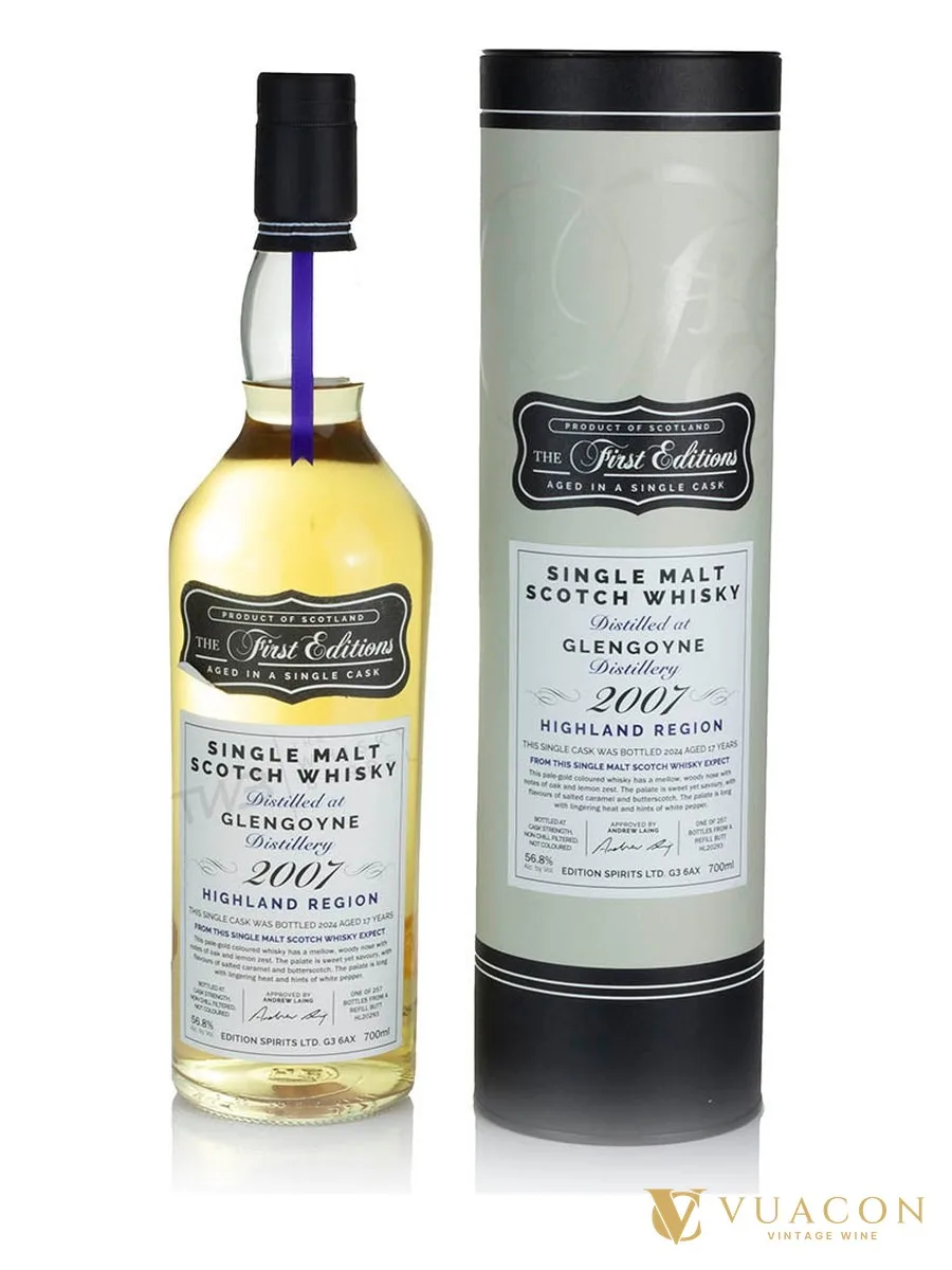 Glengoyne 2007 – 17 năm The First Editions – single Malt Scotch, Highland, Scotland, 700ml