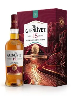 Glenlivet 15 năm French Oak Reserve – Hộp quà Tết 2027 – single Malt Scotch, Speyside, Scotland, 700ml