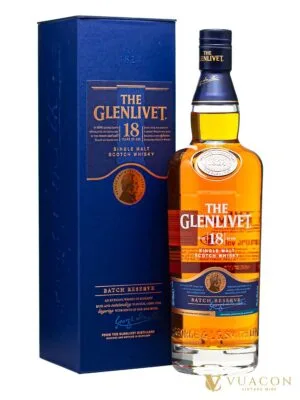 Glenlivet 18 năm – Batch Reserve – single Malt Scotch, Speyside, Scotland, 700ml