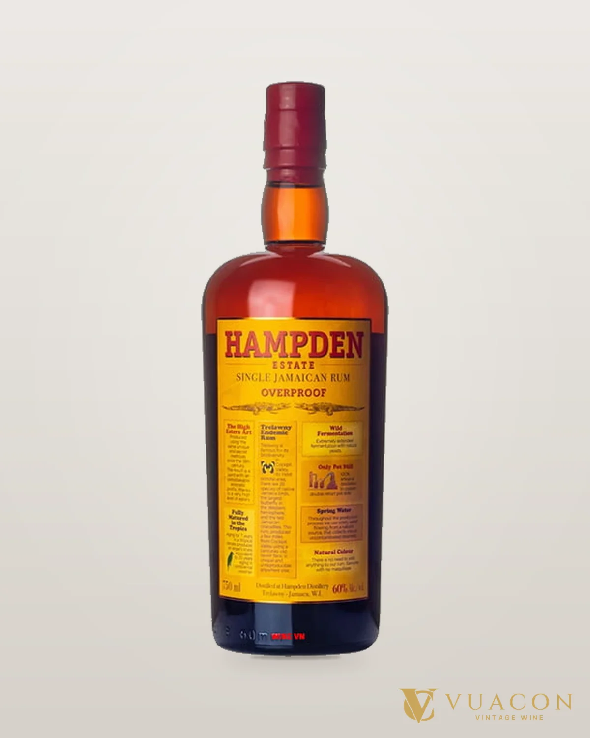 Hampden Single Pure Jamaican Overproof – chai chính hãng tại Vua Cồn