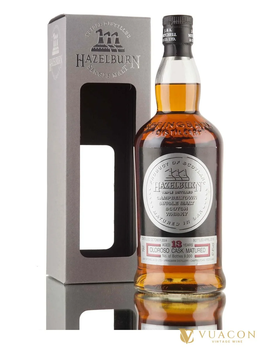 Hazelburn 13 năm – Oloroso Cask Matured – phiên bản giới hạn, Campbeltown, Scotland, 700ml