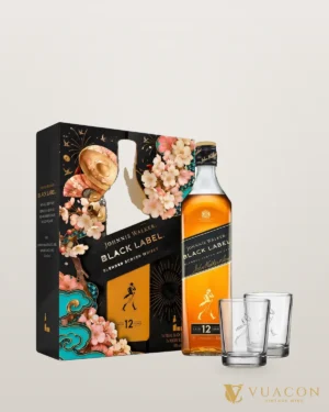 Johnnie Walker Black Label – Hộp quà Tết 2027 – chai chính hãng tại Vua Cồn
