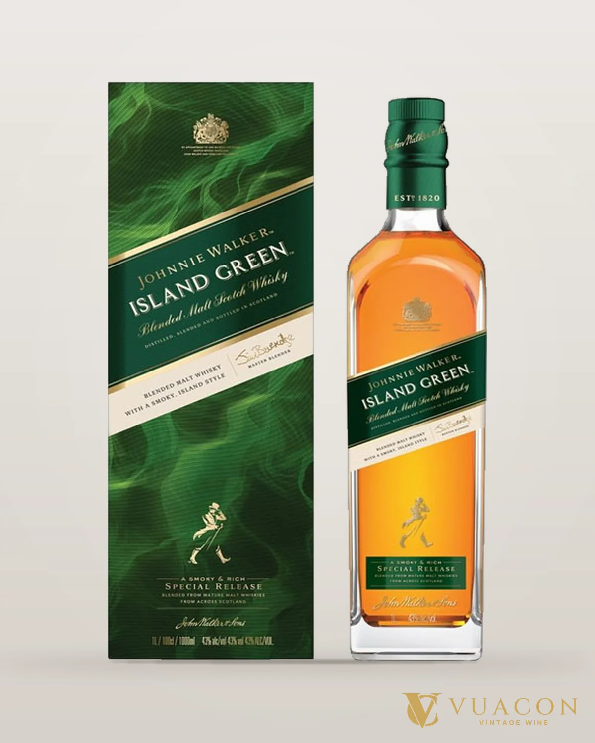 Johnnie Walker Island Green – chai chính hãng tại Vua Cồn