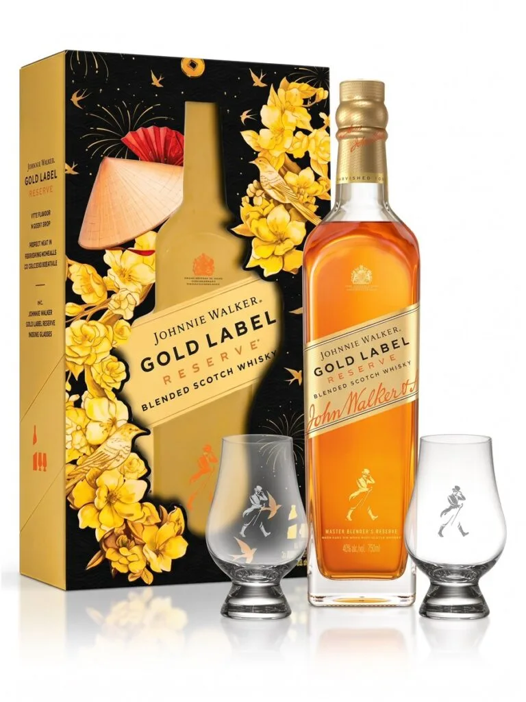 Johnnie Walker Gold Label Reserve – Hộp quà Tết 2027 – blended Scotch, Scotland, 750ml