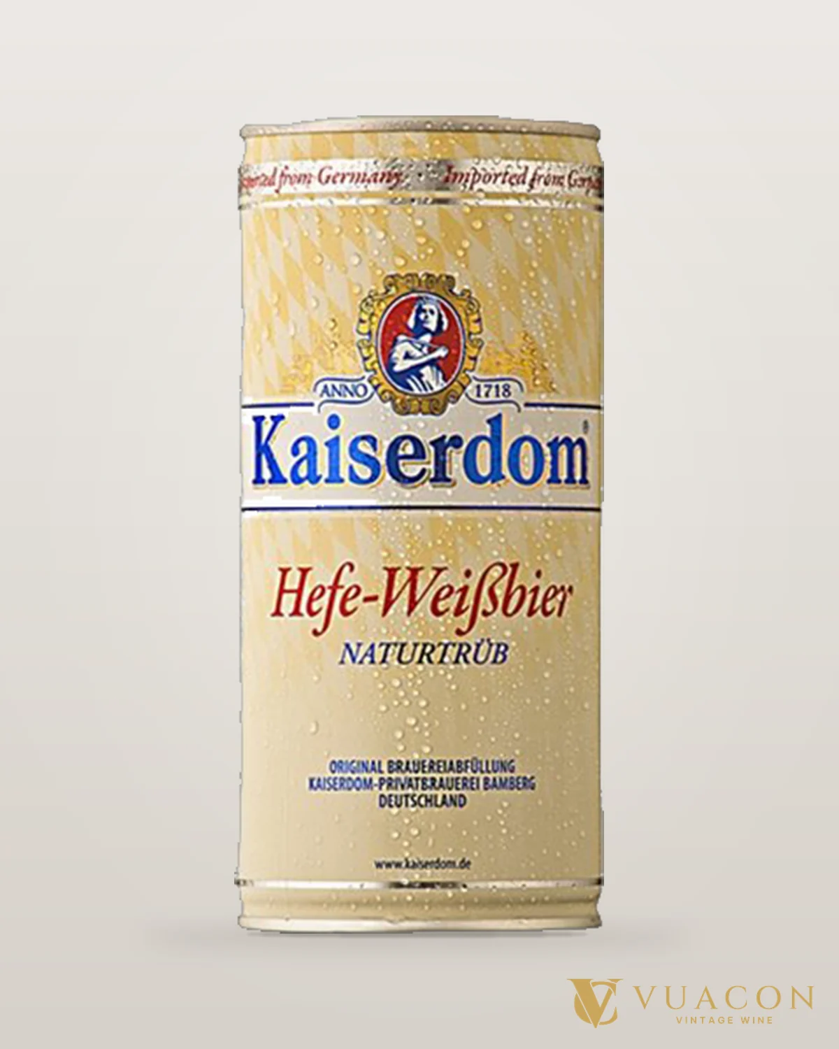 Kaiserdom Hefe Weissbier (lon) – chai chính hãng tại Vua Cồn
