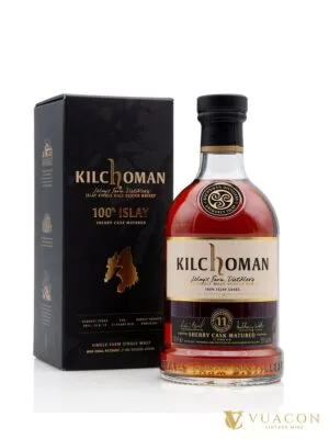 Kilchoman 100% Islay 11 năm – Sherry Cask Matured – phiên bản giới hạn, Scotland, 700ml
