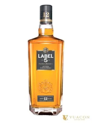 Label 5 12 năm – blended Scotch, Scotland, 700ml