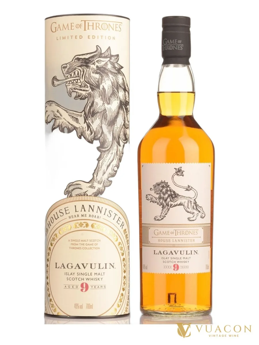 Lagavulin 9 năm – Game of Thrones House Lannister – phiên bản giới hạn, Islay, Scotland, 700ml