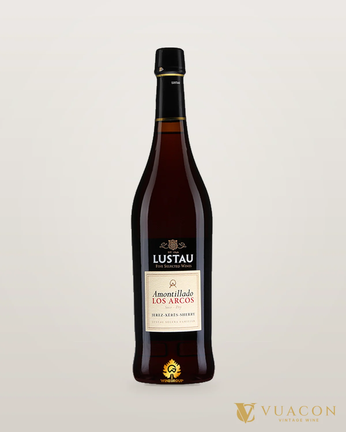 Lustau Amontillado Los Arcos – chai chính hãng tại Vua Cồn