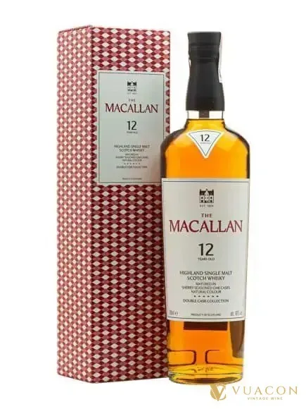 Macallan 12 năm Double Cask – Hộp quà Tết 2027 – single Malt Scotch, Speyside, Scotland, 700ml