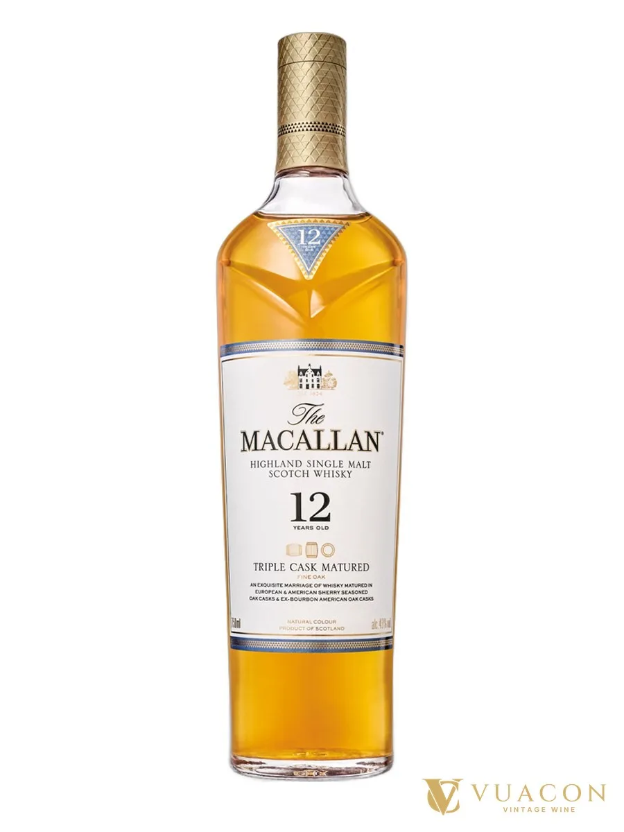 Macallan 12 năm Triple Cask Matured 700ml – single Malt Scotch, Speyside, Scotland