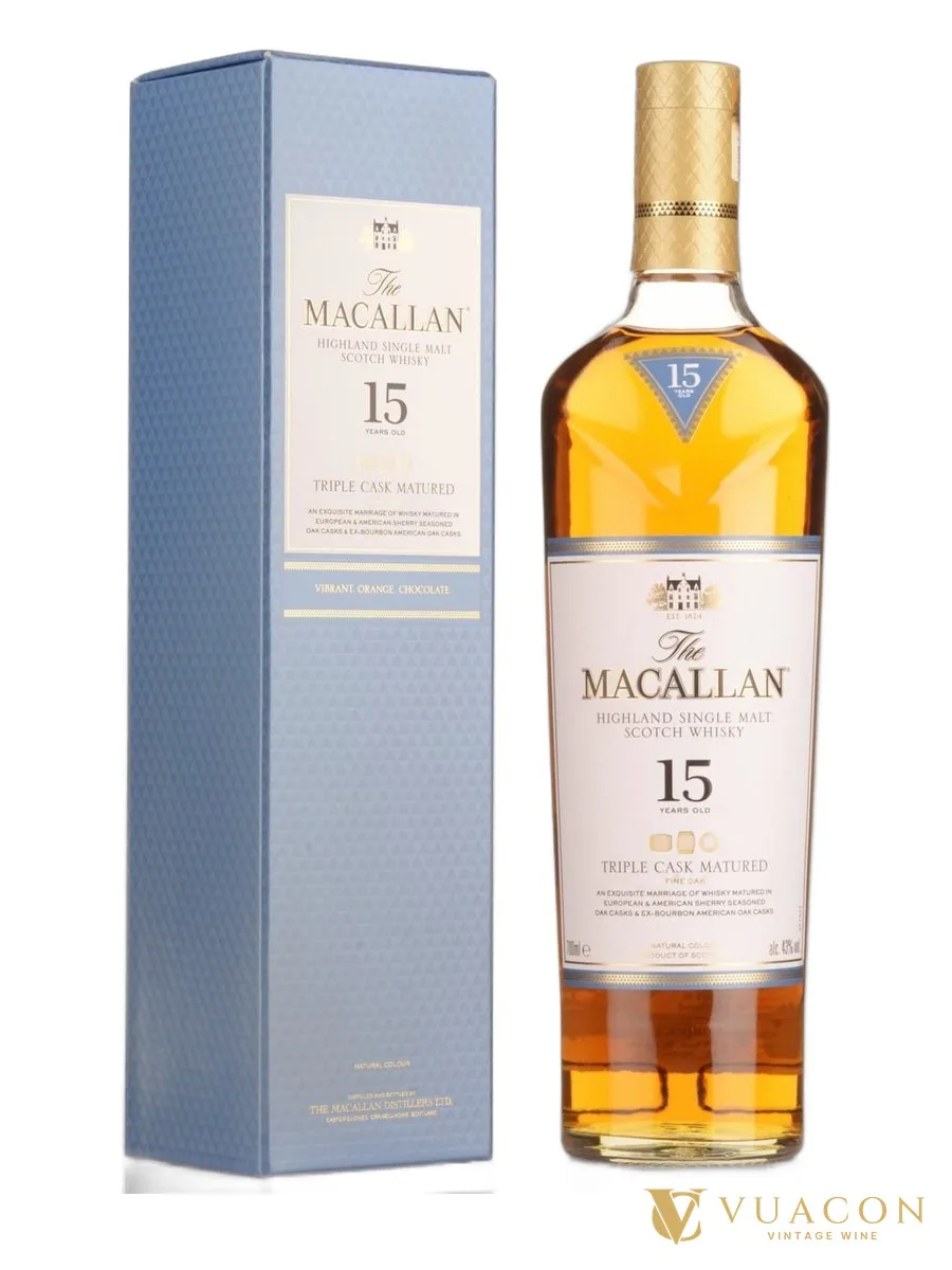 Macallan 15 năm – Fine Oak – single Malt Scotch, Speyside, Scotland, 700ml