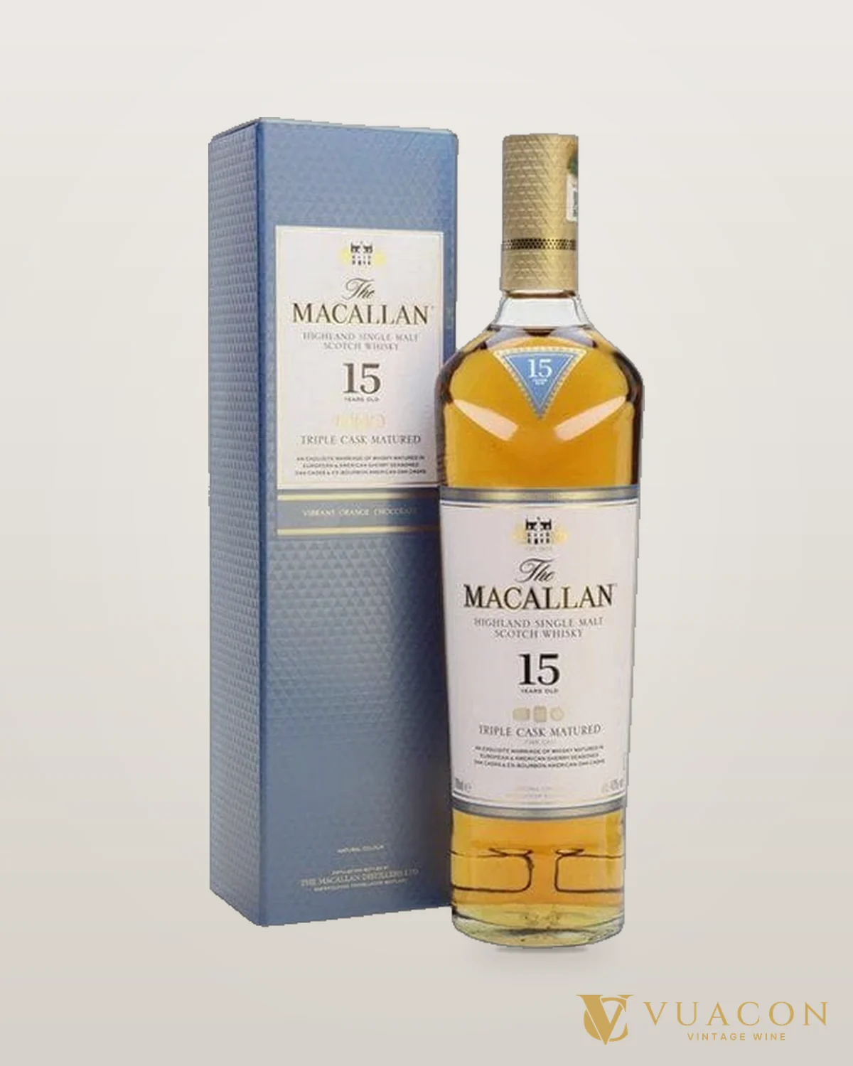 Macallan 15 Triple Cask – chai chính hãng tại Vua Cồn