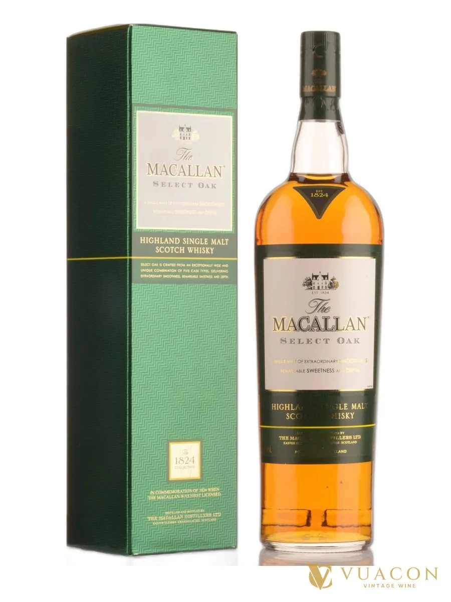 Macallan Select Oak 1L – 1824 Collection – single Malt Scotch, Speyside, Scotland
