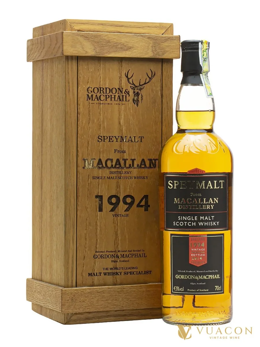 Macallan Speymalt 1994 – 2014 Gordon & MacPhail – single Malt Scotch, Speyside, Scotland, 700ml