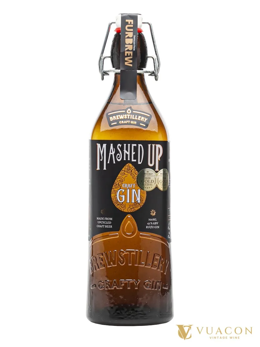 Mashed Up Craft Gin – Furbrew – gin Việt Nam, Việt Nam, 700ml